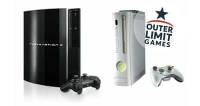 Xbox 360 lancement contre PlayStation -poster