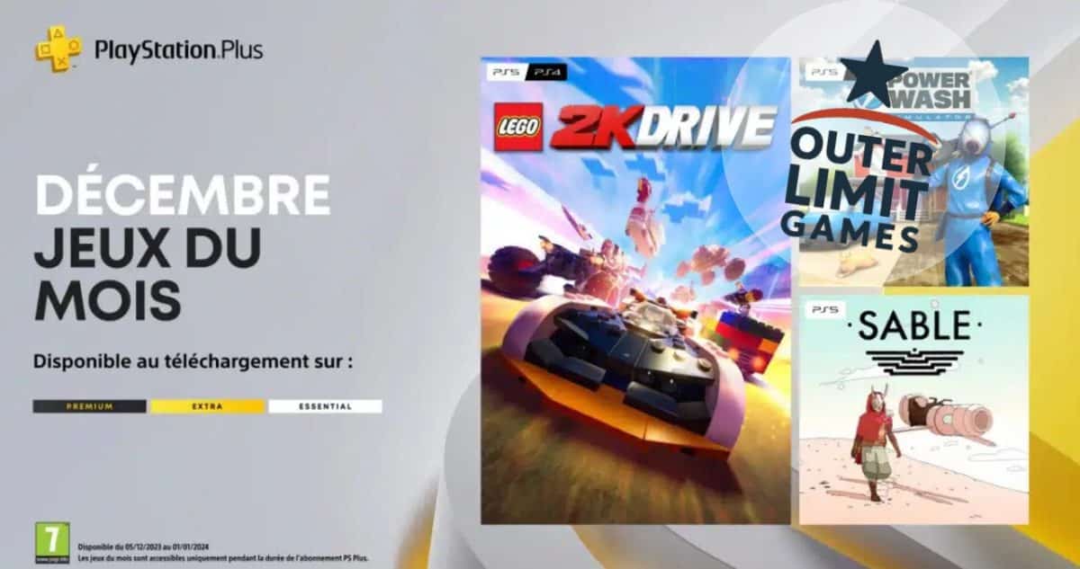 jeux PlayStation Plus fuites décembre -poster